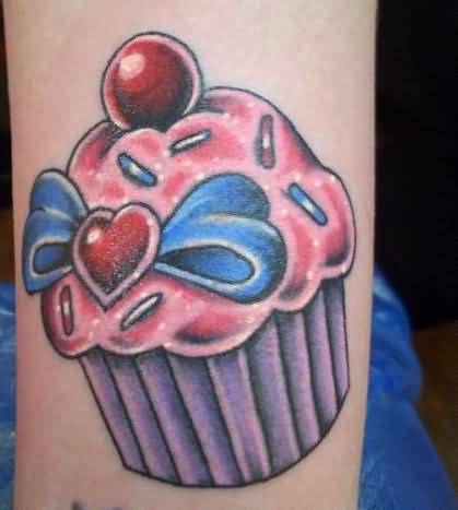 Τατουάζ Cherry Cupcake Style
