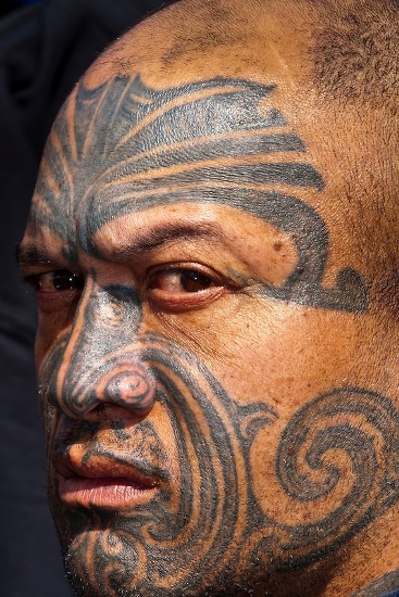 Tribal Face Mask Tattoo Design