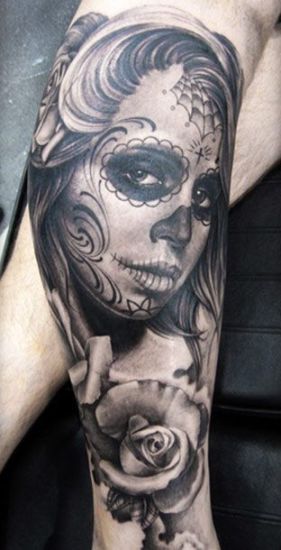 Candy Skull Meksikon tatuointisuunnittelu