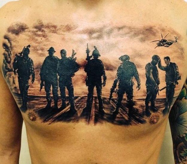 Στρατιωτικά σχέδια τατουάζ και έννοιες 5