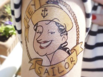 Army Sailor Military Tattoo Design