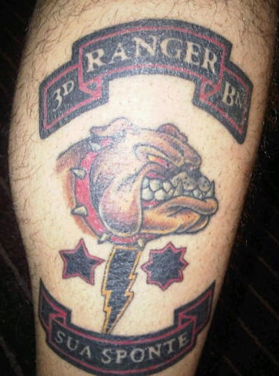 Sua Sponte Ranger Military Tattoo Design