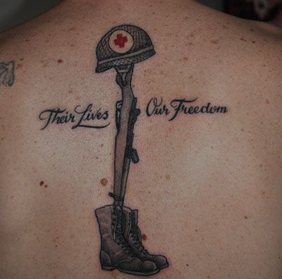 Στρατιωτικό σχέδιο τατουάζ Αμερικανών στρατιωτών
