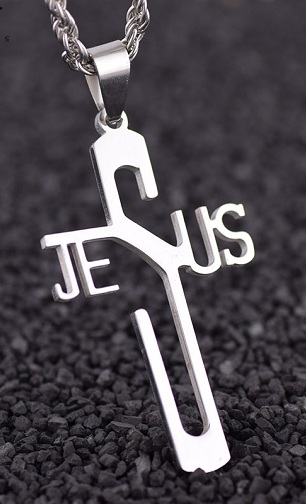 Jesus Charm Cross medaljonki