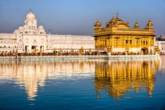 Χρυσός ναός στο Amritsar, Punjab, Ινδία.