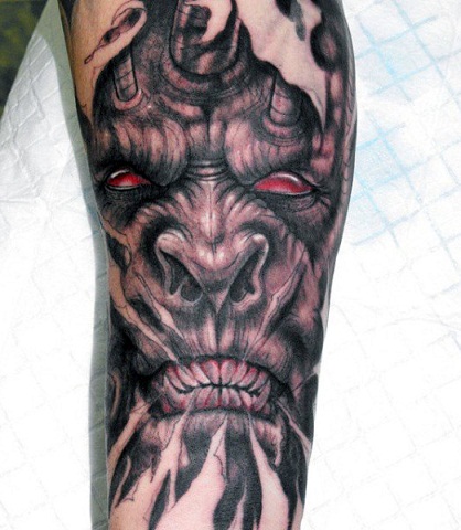 Creative Demon Tattoo