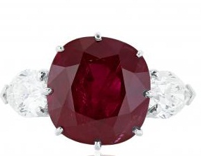 Δαχτυλίδι κοσμημάτων Ruby Diamond Stone