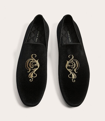 Black Shining Loafers