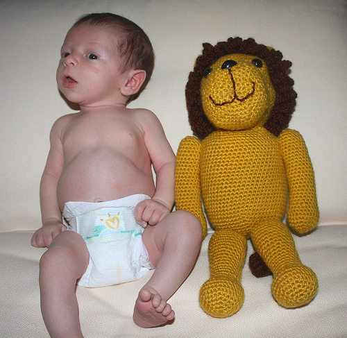 Παιχνίδια για 4 μηνών μωρό - Το λιοντάρι γεμιστό παιχνίδι