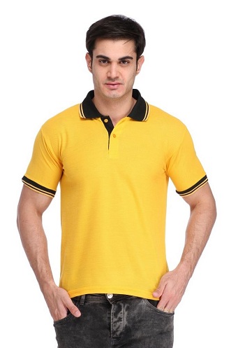 Διακριτικό κίτρινο μπλουζάκι για άνδρες