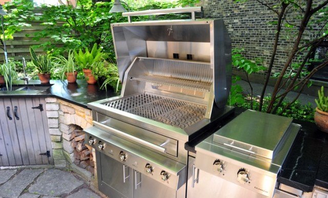 KALAMAZOO-UTOMHUS-GOURMET-grill-insats-rostfritt stål-utomhus-kök