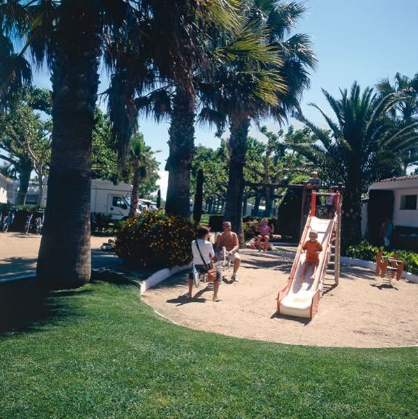 Barn Lekplats Familjesemester Camping Spanien