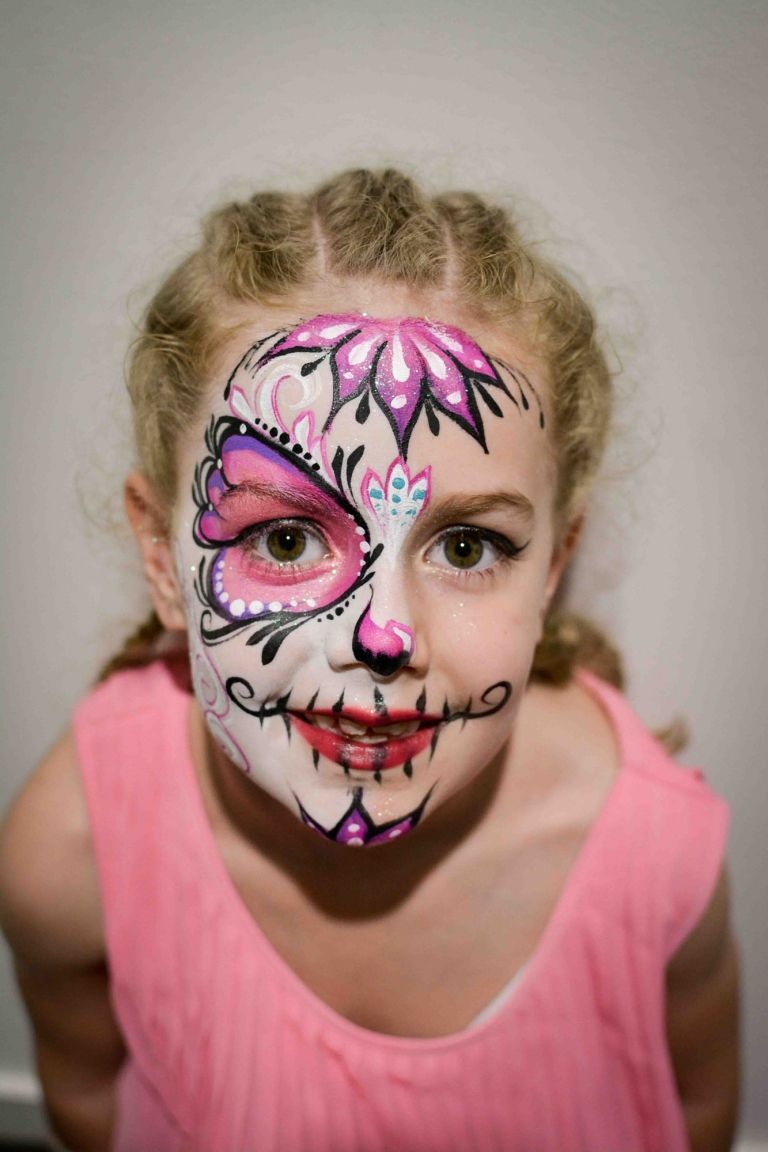 Halloween smink för barn fairy makeup idéer tjejer inte skrämmande