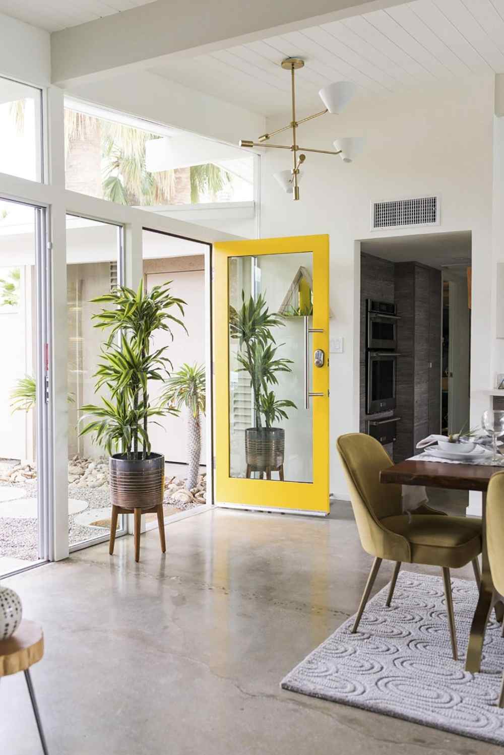 glasdörr med gul ram målning dörr instruktioner