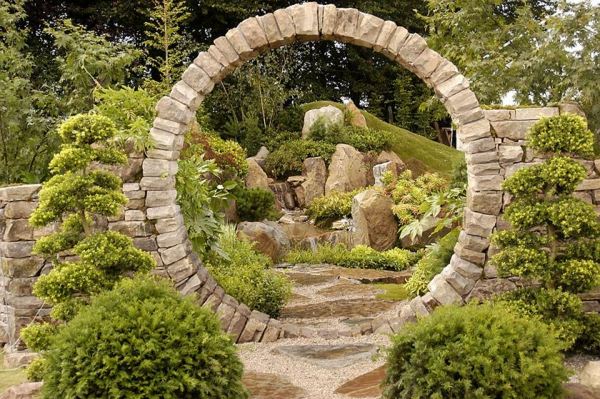 Sten japansk trädgård