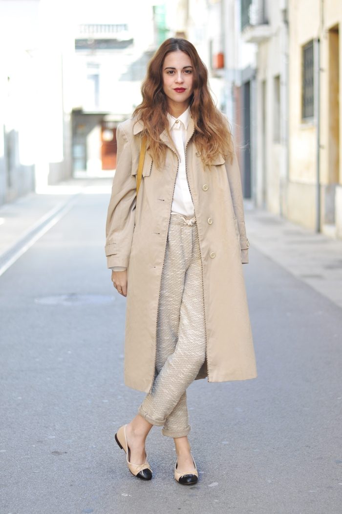 trenchcoat-design-ljus beige-street-styling-idéer-höst-ombre-hår