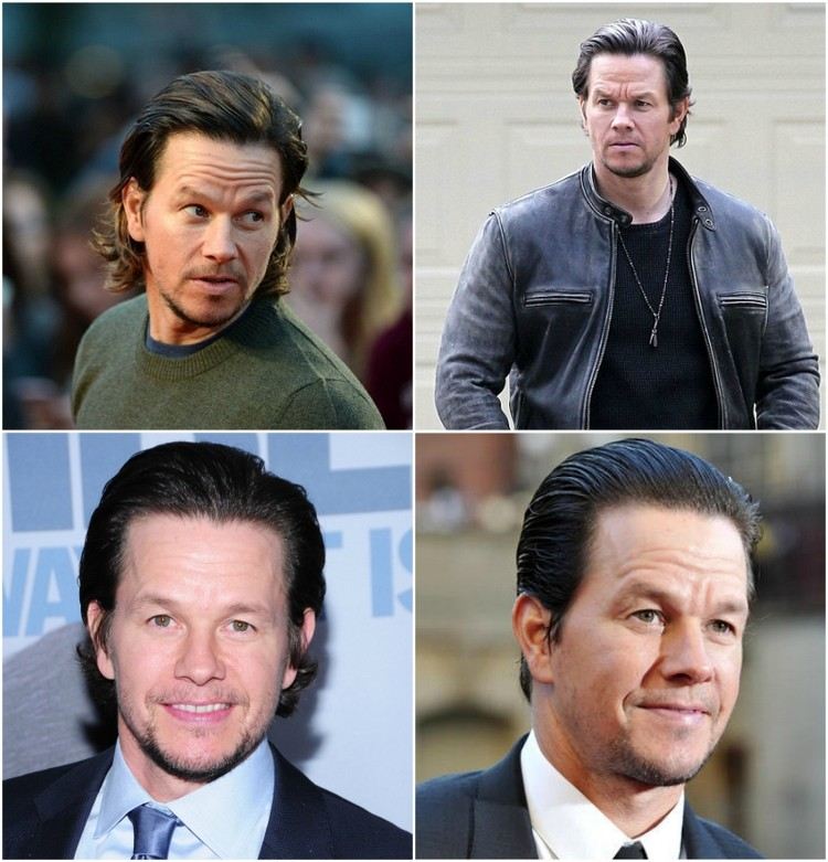 mark wahlberg snygg look frisyr olika hårlängd