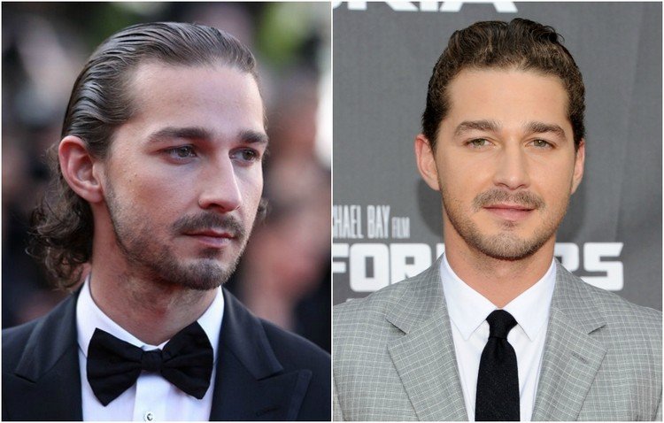 kändis frisyrer män snygg look shia labeouf