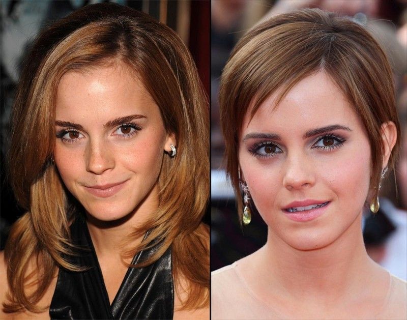 Trend-frisyrer-sommaren-2015-långt-mot-kort-hår-Emma-Watson