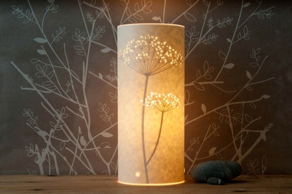 romantisk-lampa-gjord-papper-väggdekal