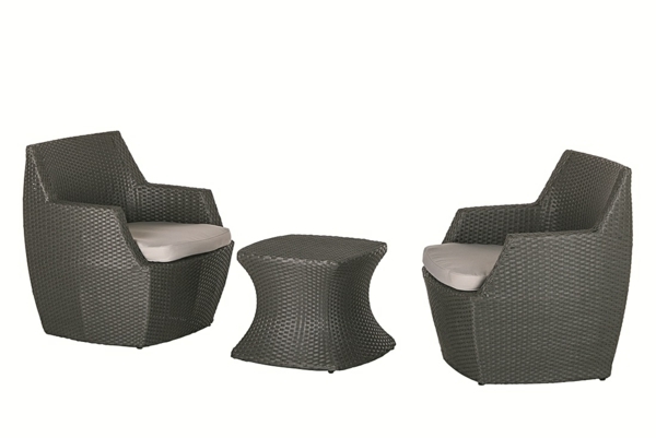 rymdbesparande balkongmöbler polyrattan Beach