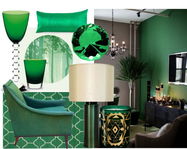 Smaragdgrön trendfärg 2013 pantone möbler dekoration