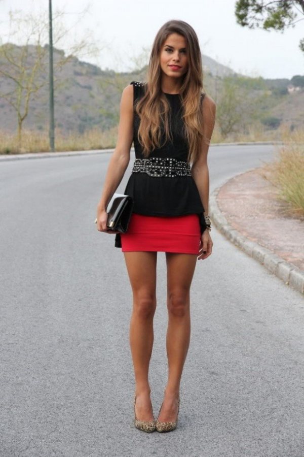 röd-svart-outfit-idé-sommar-kvinna