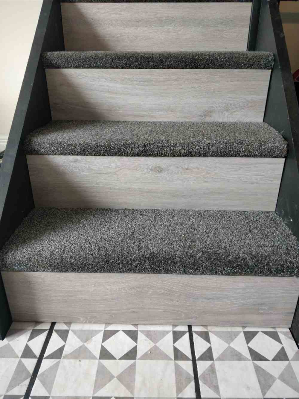 möjligheter för trappor renovera matta på trappor i grått