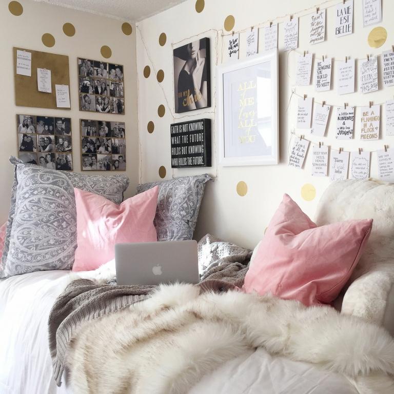 Tumblr rum målning sovrum väggdekor med affischer DIY