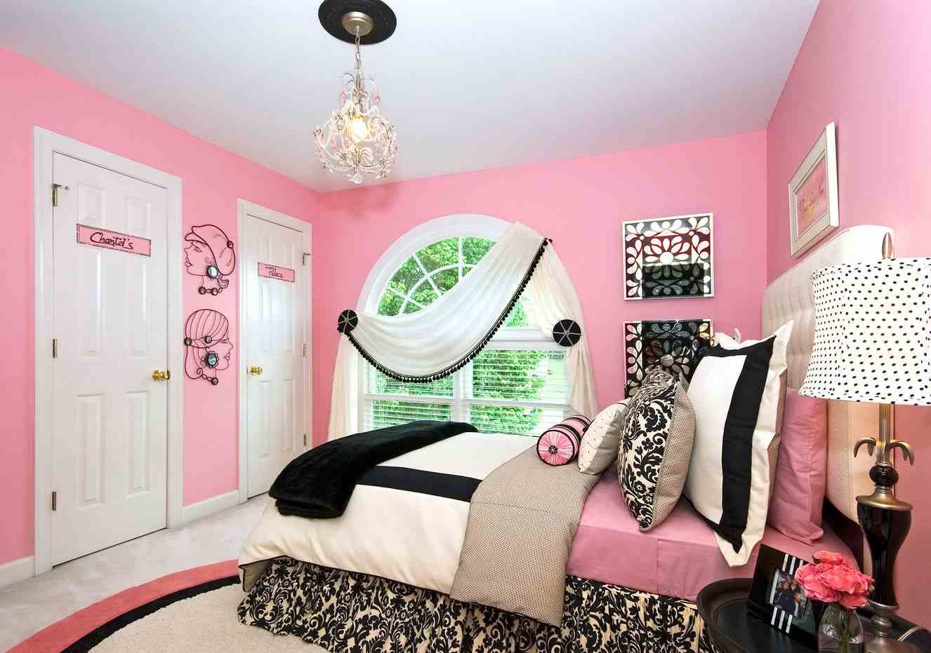 Flickor sovrum målning rosa rum idéer tumblr