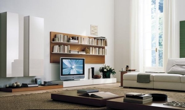 Innovativ design av TV-möbler-träelement