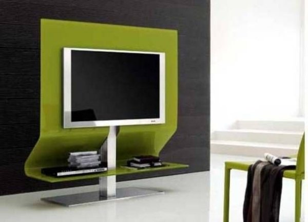 TV-skåp tv-möbler-grön design-moderna idéer
