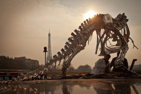 Skulptur krom-silver belagd-philippe pasqua konst