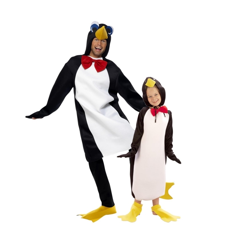 karneval-kostymer-2015-idéer-för-föräldrar-och-barn-roliga-pingvin-par-kostym-karneval