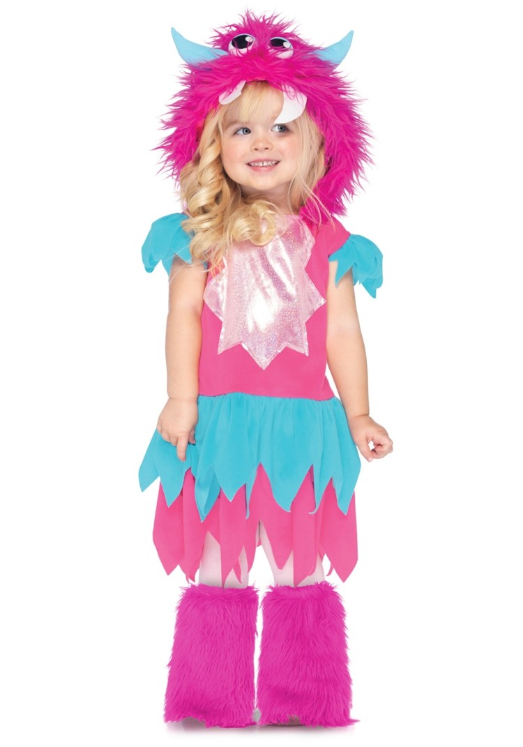 karneval-kostymer-2015-småbarn-monster-rosa-blå-tjej-förklädnad