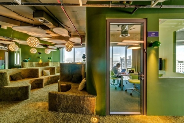 modern kontorsinredning från google green interior