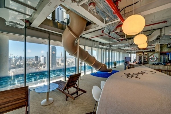 modernt kontor inrättat av google outlook telaviv