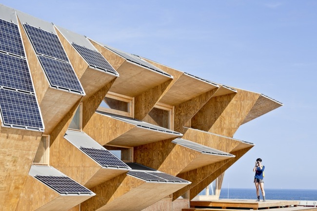 Fasad fotovoltaiska system billigare el