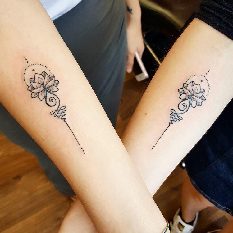 Vänskap tatuering idéer unalome symbol betydelse