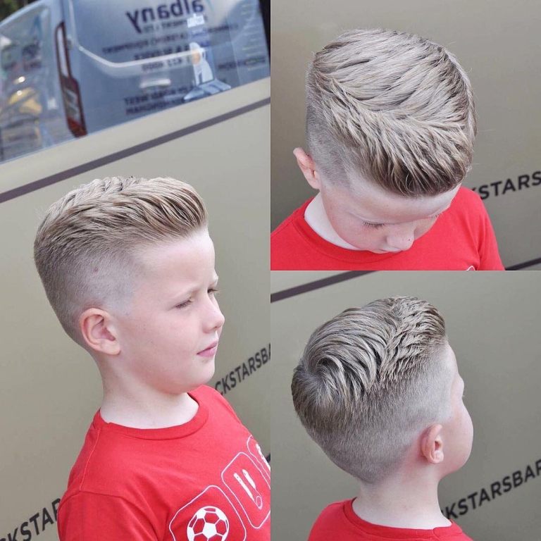 Barn frisyrer stil frisyr blonda killar