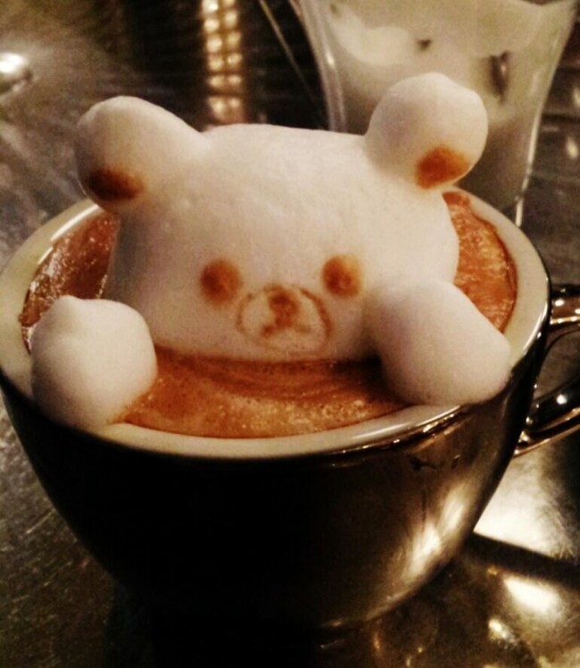 3d latte kaffe konst kazuki yamamoto björn