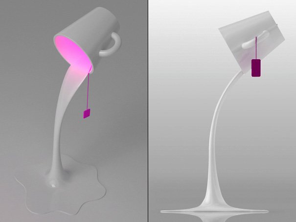 Designer bordslampor som häller ljus