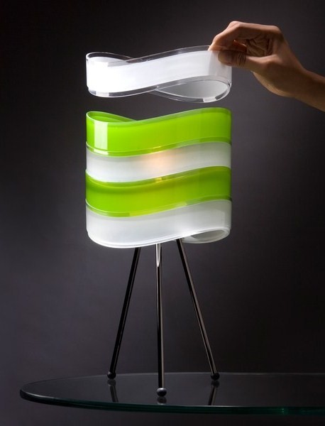 Designer bordslampor parkwoosung modulär lampskärm