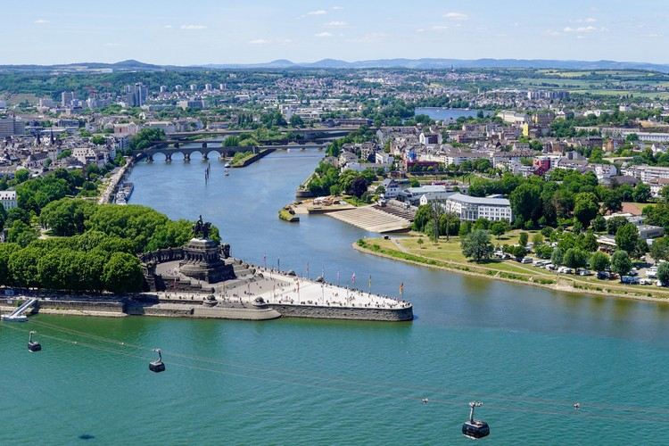 Koblenz sevärdheter Tysklands hörn Mosel