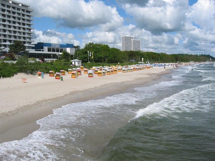 Timmendorfer Strand semester vid Östersjökorona