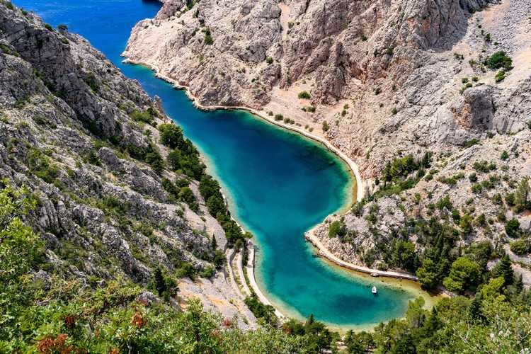 Europas vackraste stränder Semester i Kroatien vid havet