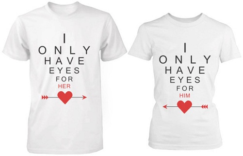 Αντιστοίχιση T-Shirt Valentine's Gift