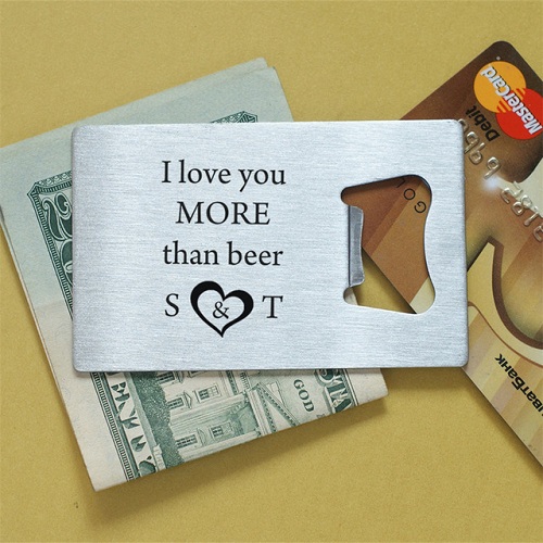 Wallet Bottle Opener Valentine's Gift