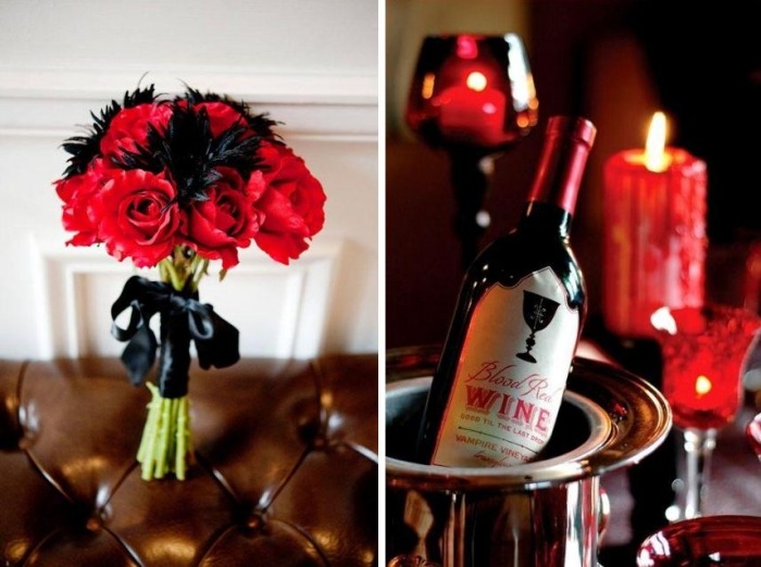 vampyr-bröllop-eller-halloween-dekoration-röd-svart-bukett-flaskkylare