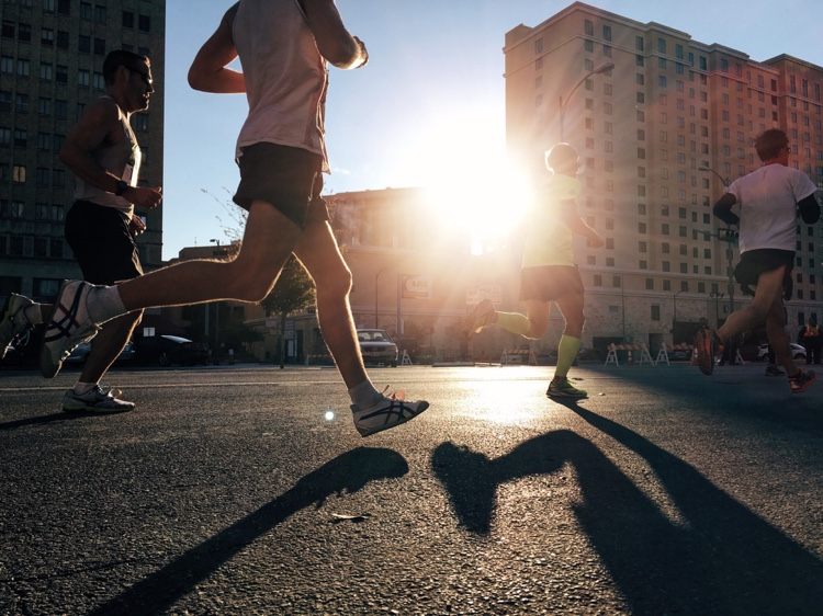 Mat och träning för jogging eller löpträning